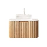 Montage mural peu encombrant pour les petits espaces : le meuble de lavabo suspendu de seulement 61 cm crée plus de garde au sol et une sensation d'espace aérée grâce au montage mural. Idéal pour les petites salles de bains, toilettes d'invités ou appartements pour créer un espace de lavage complet, même dans un espace minimal.