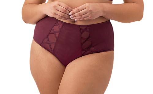 Elomi Sachi Full Brief Underwear, Cabernet, L Plus