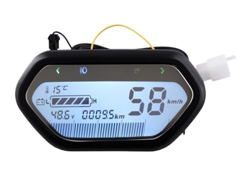 Motorcycle Speedometer Gauge Motorcycle Accessories One piece 48V 60V 72V Digital Odometer Tachometer for Most car Models FC-M0631