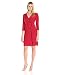 Kasper Women's 3/4 Sleeve Side Rouched Hillary Dress