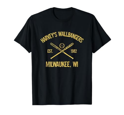 Milwaukee Baseball Harvey’s Wallbangers T-Shirt, Men, Black, 3X-Large