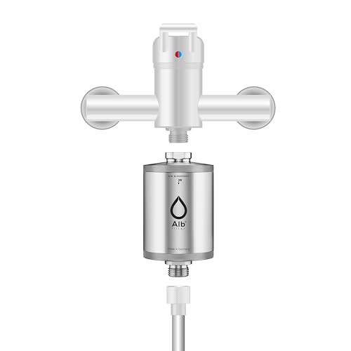 Alb Filter® Balance Duschfilter für gesunde Haut & Haare Edelstahl Natur