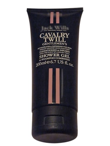 Image of J.Wills Men's Cavalry Twill Gentleman's Shower Gel and Shampoo, 2-in-1 Combined Formula, 200ml