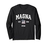 Photo Gallery magna utah ut - bandiera americana vintage maglia a manica Photo Gallery magna utah ut - bandiera americana vintage maglia a manica