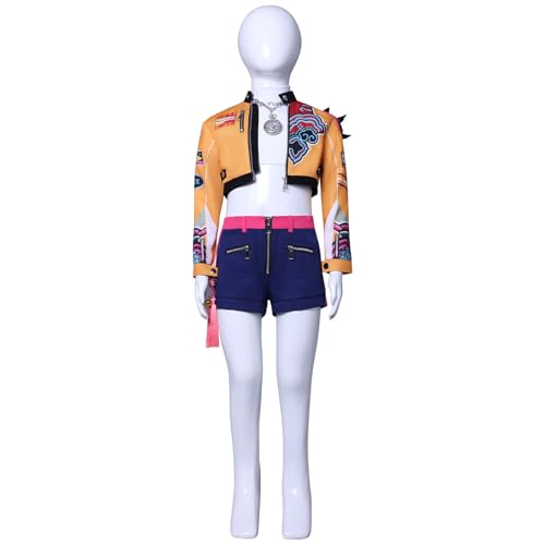 Rumi Cosplay Costume Hunters Zoey Cosplay Jacket Shorts Full Set Mira Halloween Christmas Outfits2