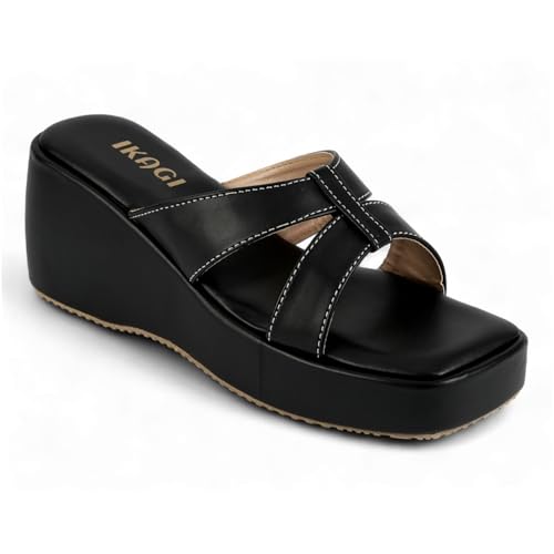 Image of IKAGI Women's Wedge Heel Sandals | Comfortable Fashion Platform Wedges