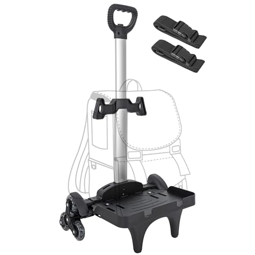 Backpack Trolley with Edge Guard 6-Wheels Rolling Dolly Cart for Backpack,Luggage,Travel Hand Truck