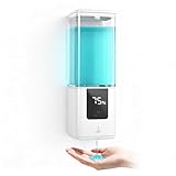 LAOPAO Automatic Soap Dispenser Wall Mount Rechargeable Liquid Soap Pump for Kitchen, Touchless Soap Dispenser for Dish/Hand/Shower Soap, Home & Commercial, 540ml, White