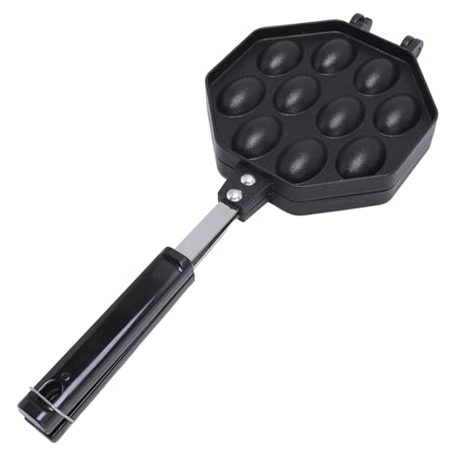 Fabricante de Gofres de Huevo de Estufa, Aleación de Aluminio Anti -stick Anti -stick de Huevo Sartén para Uso en Casa y Comercial