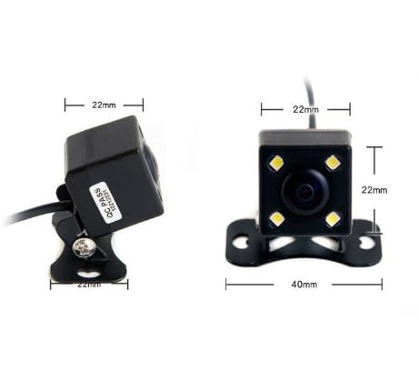 Image of Car Camera, Rear View Camera Waterproof Wide View Angel Lens with Multiple Mount Brackets for Universal Cars, SUV, Trucks, Bus and etc