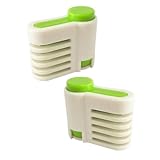 SOLUSTRE 5 Paare Einstellbarer Kuchenschneider Cake Cutter mit Fixierhilfe Kunststoff...