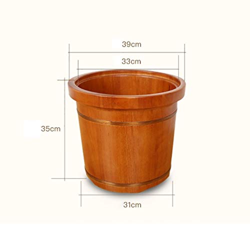 Cubo de baño de pies de madera para pedicura miniatura 4