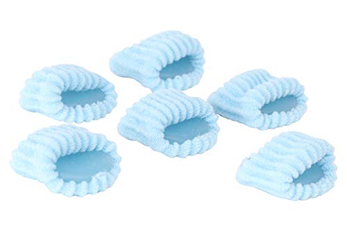 Silipos 6504 Anti-Bacterial Digital Pad â€“ [Pack of 6] Small/Medium Digital Pads for Toe or Finger - Fabric Sleeve Coated with Silipos Gel