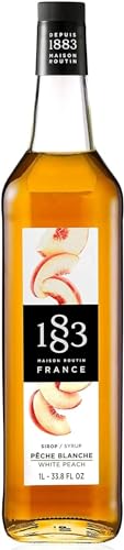Image of 1883 White Peach for Drinks, Made in France, 1 Liter Glass Bottle