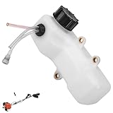 A350000300 Réservoir de carburant à essence compatible avec Echo & Mantis avec moteurs à 2 temps, avec œillet à 3 trous et 3 tuyaux de carburant Sv 5c SV 5H SV 6 Sv 5c/1 Tc 210 SRM 210 SRM 210i SRM