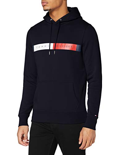 Preisvergleich Produktbild Tommy Hilfiger Herren RWB Logo Hoody Pullover, Desert Sky, L