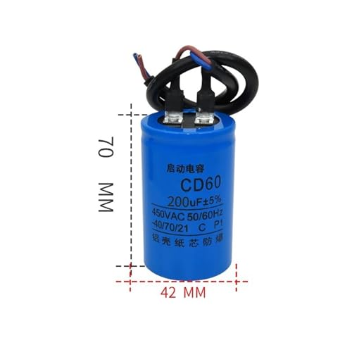Condensador B20 de 300UF 450V con líneas eléctricas para batidora compacta de crema 5