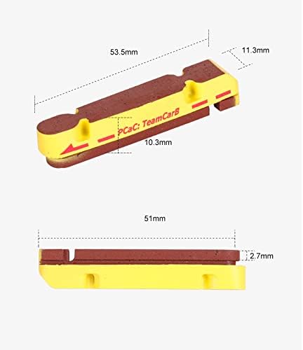 Miniatura 2 de Pastillas de freno de llanta de carbono, corcho y compuesto de carbono, compatibles con Shimano All Road Bike Series incluyendo Dura RaceUtegra  105