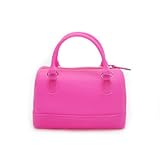 Uhugu Cosmetic Organizer Bag,Key Coin Tray Change Wallet,Waterproof Silicone Coin Purse Bag Pouch Case with Zipper Pocket (Peach)