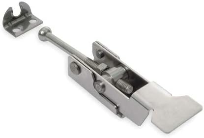Battalion Draw Latch, Nonlocking, Adjustable, Passivated Finish, 2-43/64" Width - 1XPD5