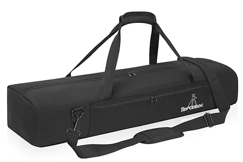 Toribio 35.4 Inch Tripod Carrying Case, Single Compartment Bag With Adjustable Shoulder Strap And Handle, For Speaker Stands cover