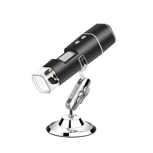 Microscope numerique sans fil 1080P USB grossissement 50X a 1000X avec 8 LED
