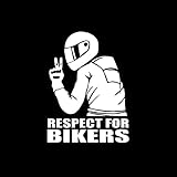 【Hochwertiger Respect Bikers Car Sticker】: Dieser hochwertige Respect Bikers Car Sticker ist ein Must-have für alle Motorradliebhaber. Zeigen Sie Ihren Respekt und Ihre Verbundenheit zur Biker-Gemeinschaft mit diesem einzigartigen Aufkleber.