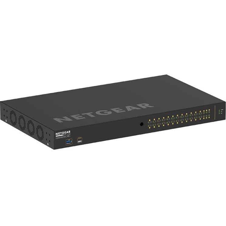 Image of NETGEAR AV Line M4250-26G4F-PoE+ 24 Port Switch GSM4230P-100NAS | L3 Managed | 24x1G PoE+ 300W and 4xSFP | Rack-Mountable | Cloud Care's 3 Year Warranty SupportPlus Included