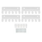 Rcniso Clip Fermacavo da Scrivania 4 Pezzi, Supporto Organizer per Cavi di Ampio Utilizzo per Cavo Console di Gioco, Fermacavo per Installazione per TV Cavo Interfaccia Multimediale Ethernet HD, (#2)