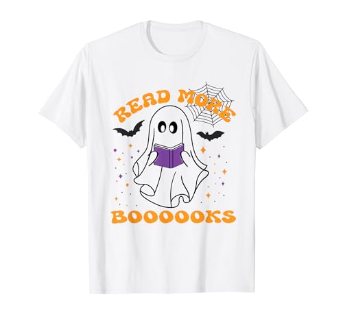 Read More Books Cute Ghost Design T-Shirt
