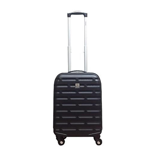 Maleta Cabina BENZI BZ4876 Negro, Rígida ABS 54 cm. 4 Ruedas