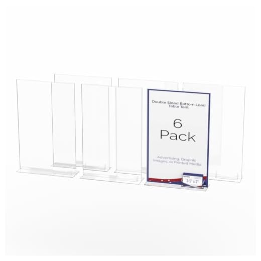 Acrylic Sign Holder with Business Card Pocket