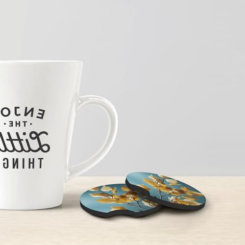 Posavasos para auto negro 2 piezas universales de neopreno miniatura 4