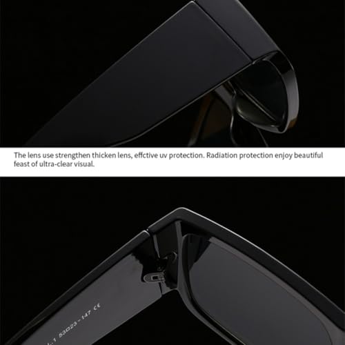 Lunettes de soleil mixtes style rétro bicolore à verres teintés progressifs protecteurs