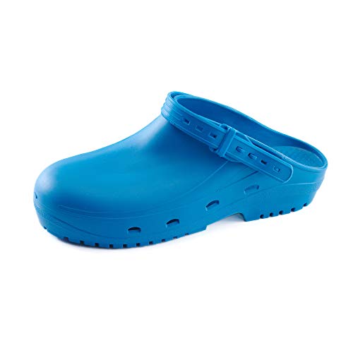 Schu'zz Sécu - Sabot de Bloc avec Embout de Sécurité Femme - Antiglisse, Confortable, Autoclavable - Norme en Iso 20345 - Idéal en Bloc opératoire - Bleu, 39 UE Cover