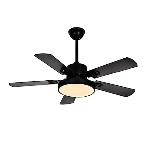 Ventilateur de plafond restaurant et salon moderne design scandinave élégant noir 42i