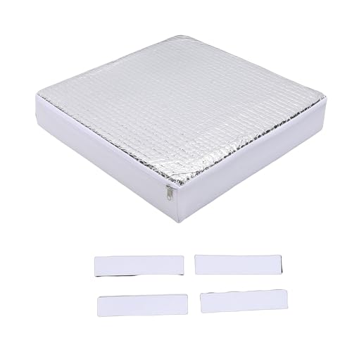 Fockety Aislante para claraboya de autocaravana, cubierta de ventilación con superficie reflectante y diseño antideslizante, para ventilación estándar de autocaravana de 14 pulgadas