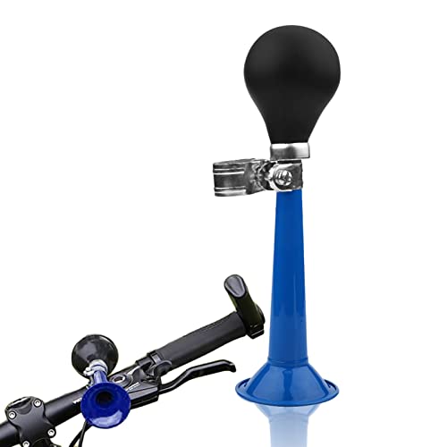 Klaxon à air pour vélo en métal chromé avec poire à presser 21,5 cm, son de trompette
