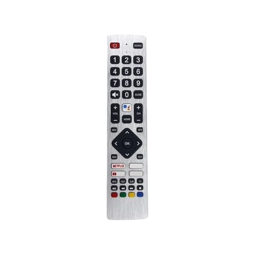ATOMUSERLY 1 Control Remoto RMC0134 for Sharp HD Smart TV, Accesorio de Repuesto sin Voz