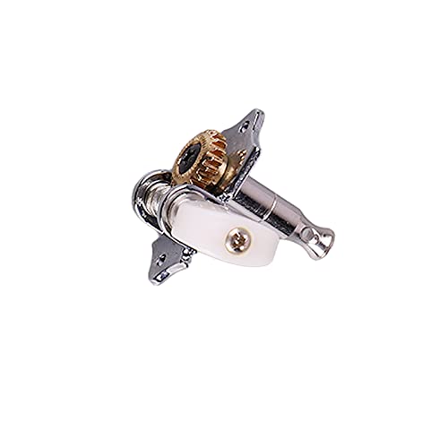 Ukulélé tuning pegs chrome metal machine head tuners 4pcs pour changer les clés