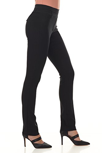 Rekucci Women's Ease into Comfort Stretch Office Casual Slim Pant2