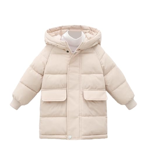 Girls Warm Winter Jackets Hooded Long Down Coat with Pockets Heavyweight Padded Puffer Jacket Tween girl clothes