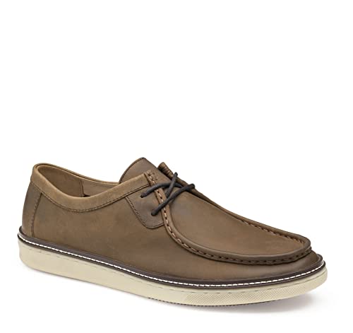 Johnston & Murphy Men’s McGuffey Shoe, Full-Grain Leather, Padded Collar, Athletic Construction Shoe, Classic Style & Lightweight Comfort