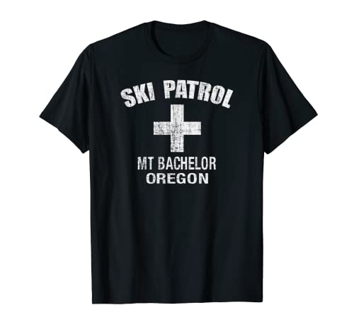 Camiseta oficial retro Mt Bachelor OR Ski Patrol Camiseta