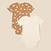 Amazon Essentials Unisex Babies' Henley Bodysuit, Pack of 2, Pale Peach/Lion and Pony, 3-6 Months