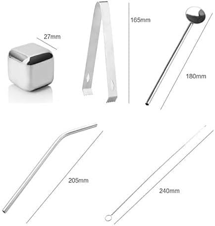 Miniatura 8 de Bartender's Kit 22PCS Coctelera Bar Set Principiante Barman Herramientas Kit Bartending Herramientas