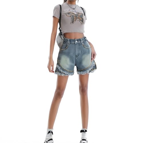 Bermuda femme ete pour silhouette sublimée grâce au short ample taille haute extensible à boutons