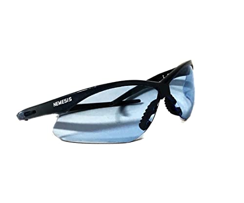 Óculos Proteção Nemesis Preto AZUL TRANSPARENTE Esportivo AIRSOFT Teste Balístico Paintball Resisten