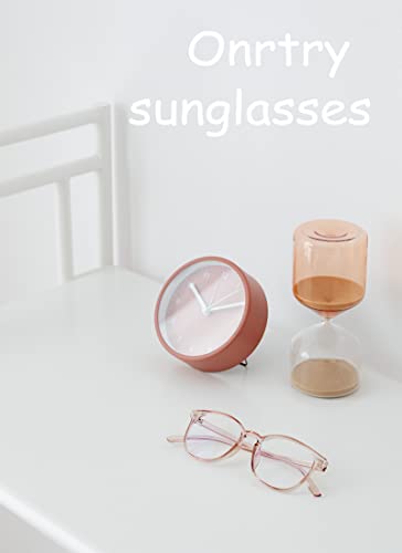 Image of Onrtry Non Prescription Glasses for Men Women Square Clear Lens Eyeglasses