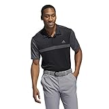 adidas Men's Regular-Fit Colorblock Golf Polo (as1, Alpha, l, Regular, Regular) Black/Grey